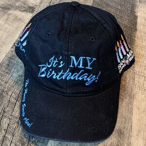 San Manuel Indian Bingo & Casino Birthday Hat Black Baseball Cap